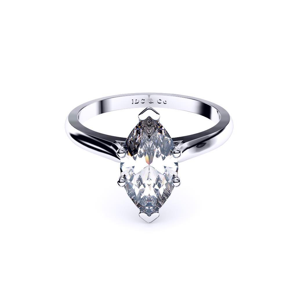 Perth diamond company classic marquise diamond ring front page view