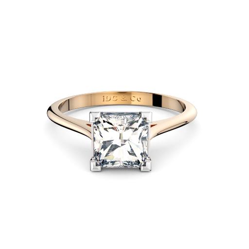 Perth diamond company classic radiant diamond ring front page view